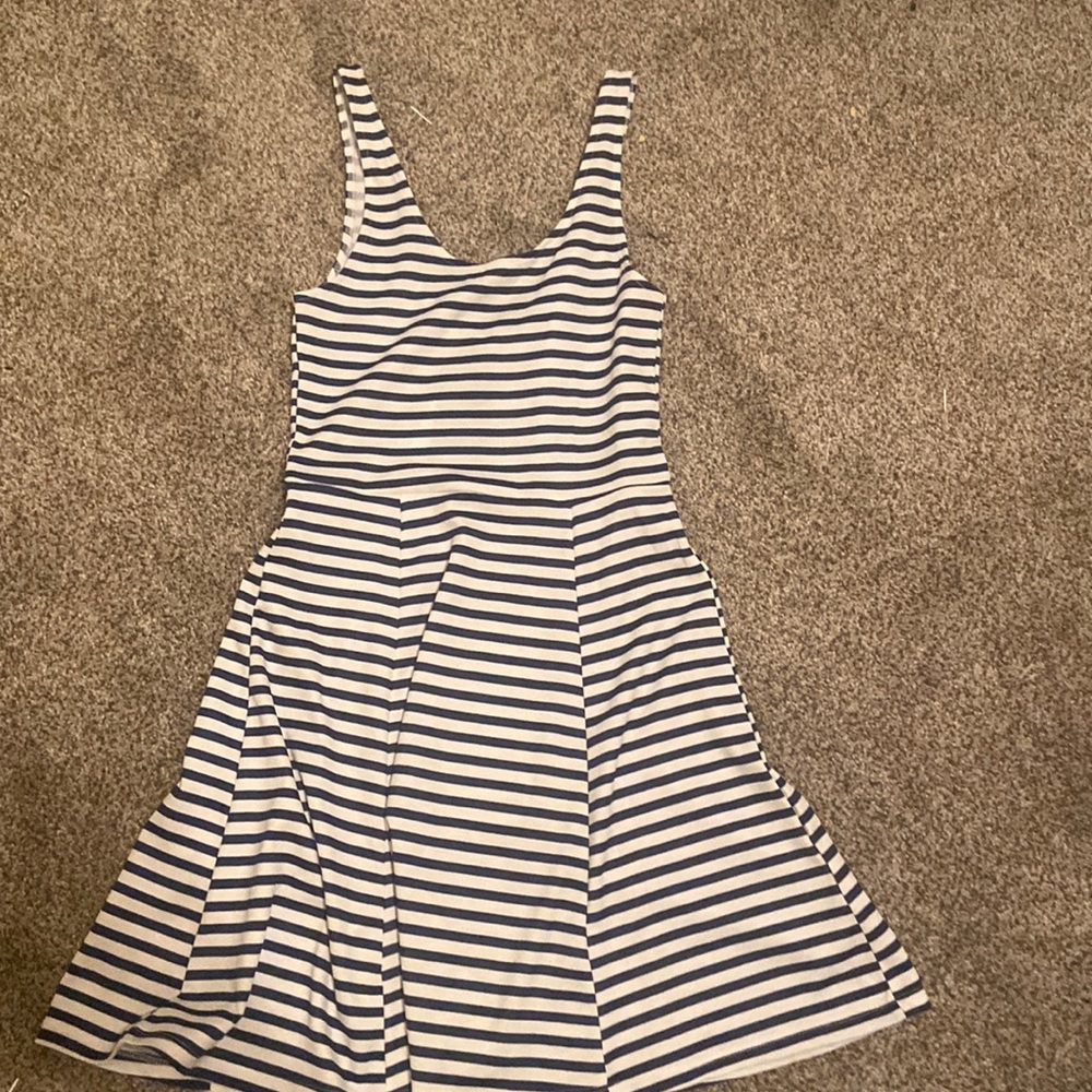 Blue striped dress from h&m